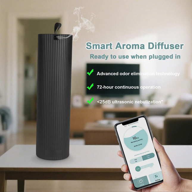 Scent Diffuser Starter Kit - Waterless Aroma Diffuser for 3,200 sq ft Coverage | App-Controlled
