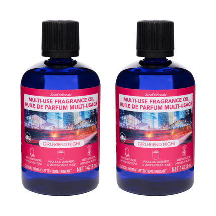 ScentSationals Multi-Use Essential Oils Refill for Diffusers – Girlfriend Night, 2 x 147.8 ml