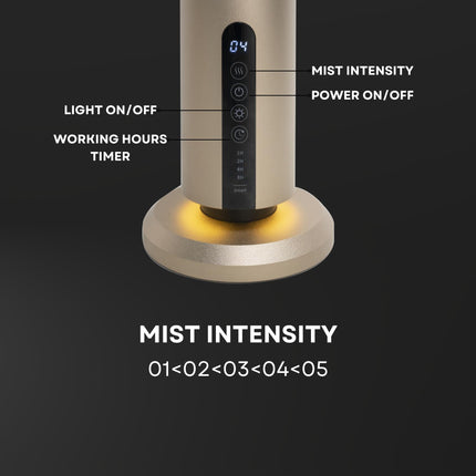 Scentia Max Diffuser – Wireless Waterless Diffuser with App Control | Covers 1500 Sq Ft | Gold