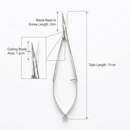 Cuticle Spring Micro Nail Scissors