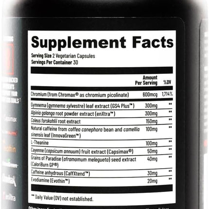 Sculpt Nation Burn Thermogenic Fat Burner for Men & Women – Daytime Metabolism Booster | Capsimax, Chromax, Patented Ingredients | 60 Veggie Pills