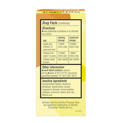 Senokot Extra Strength Natural Vegetable Laxative — Gentle Overnight Relief (36 Count, 2-Pack)