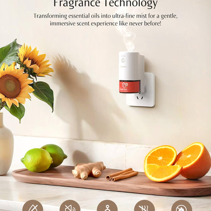 SenseFlow SF101S Smart Wi-Fi Waterless Diffuser – Provançal Breeze, 120-Day Plant-Based Aroma, 100㎡ Coverage