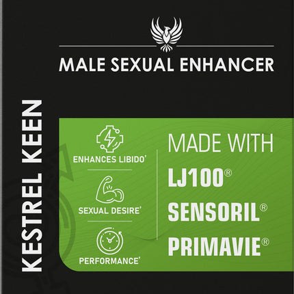 Sex Pills for Men – Last Longer in Bed and Enhance Erection Sensitivity – Includes Lab-Tested LJ100 Tongkat Ali, Sensoril Ashwagandha & PrimaVie Shilajit – 15 Caps for Men Aged 20-60 – Kestrel Keen