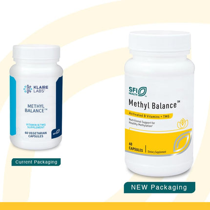 SFI Health Klaire Labs Methyl Balance – Activated B Vitamins + TMG, Metafolin Folate, 60 Capsules