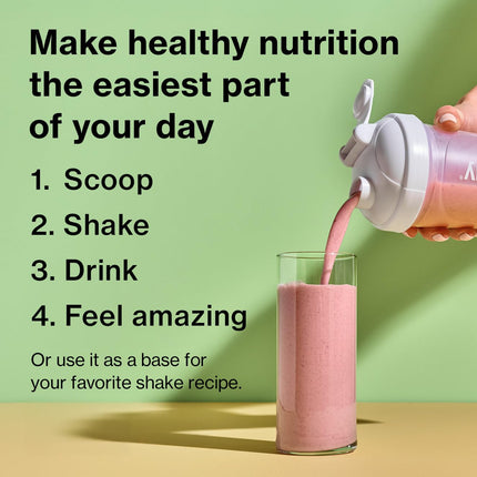 Shakeology 0g Added Sugar Plant-Based Protein Powder with Vitamins & Minerals – Gluten-Free Chocolate Shake, 30 Servings