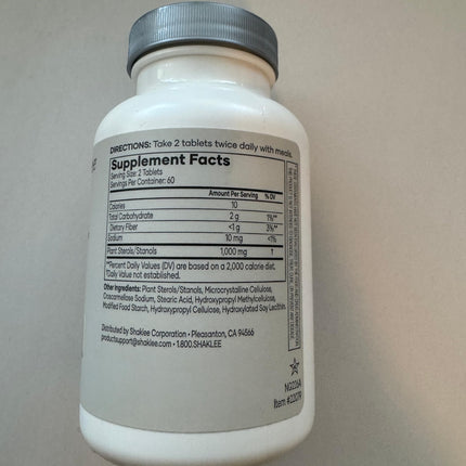 Shaklee Cholesterol Complex: Plant-Based Formula - 120 Tablets