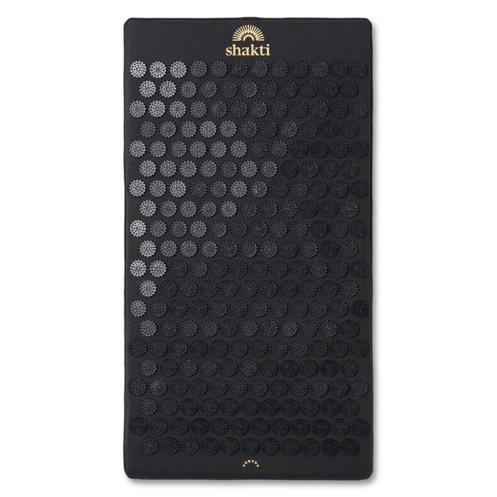 ShaktiMat Premium Acupressure Mat – Level 1 Intensity, Shakti Black