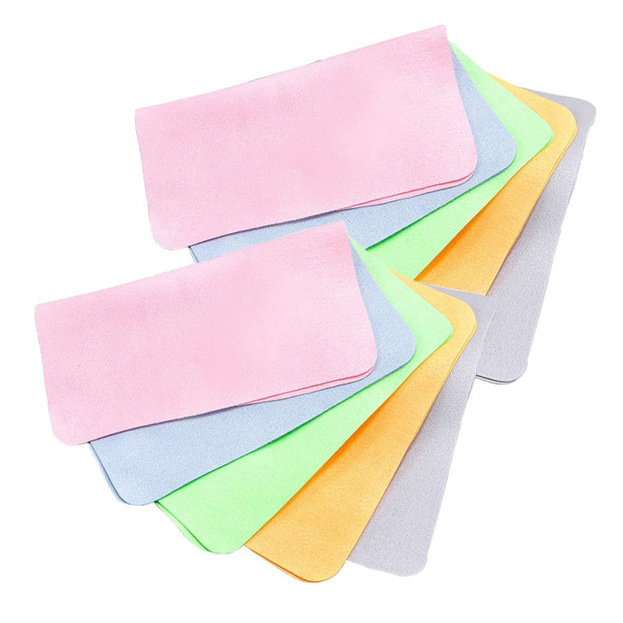 Shammy Eyeglass Cleaning Cloths — Ultra Absorbent 230GSM, 10 Pack