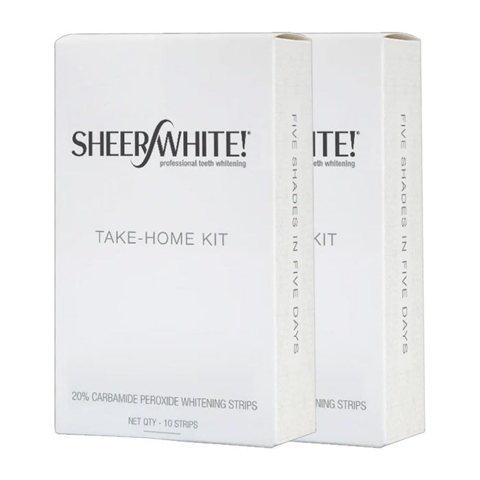Sheer White Teeth Whitening Strips (Double Pack) – Fresh Mint