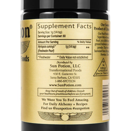 Sun Potion Pearl Powder (Sustainable Freshwater) – Beauty & Spirit Tonic (80g)