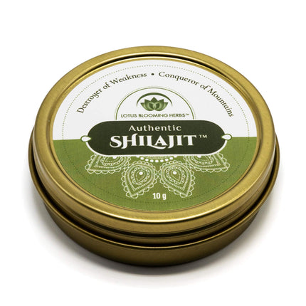 Lotus Blooming Herbs Authentic Shilajit Resin – 100% Pure Gold Grade Himalayan Shilajit, 10g