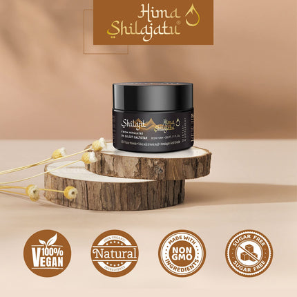 Hima Shilajatu Shilajit Resin – Gold Grade, 100% Pure, 85+ Minerals | 3-Pack (6 Months)