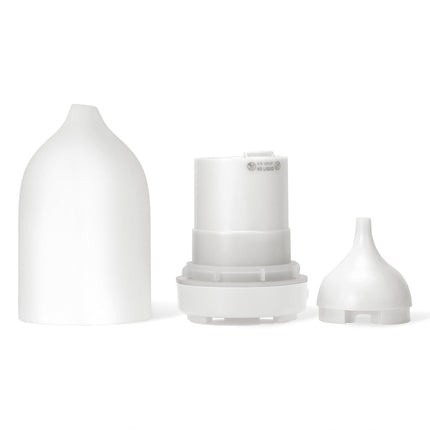 Handmade Ceramic Essential Oil Diffuser – Auto-Off, 9-Color Night Light