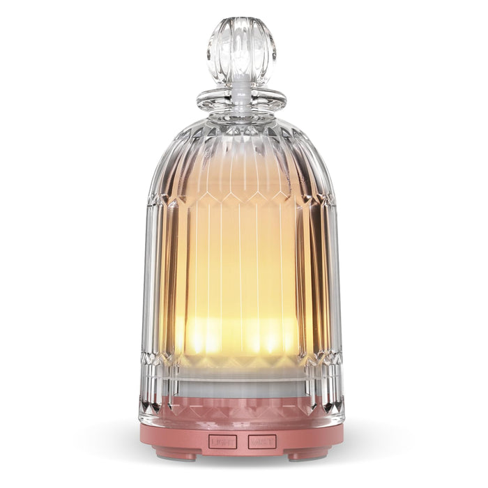 Smartwell Glass Essential Oil Diffuser 120ml – Copper Bottom, 7-Color LED, Auto Shut-Off