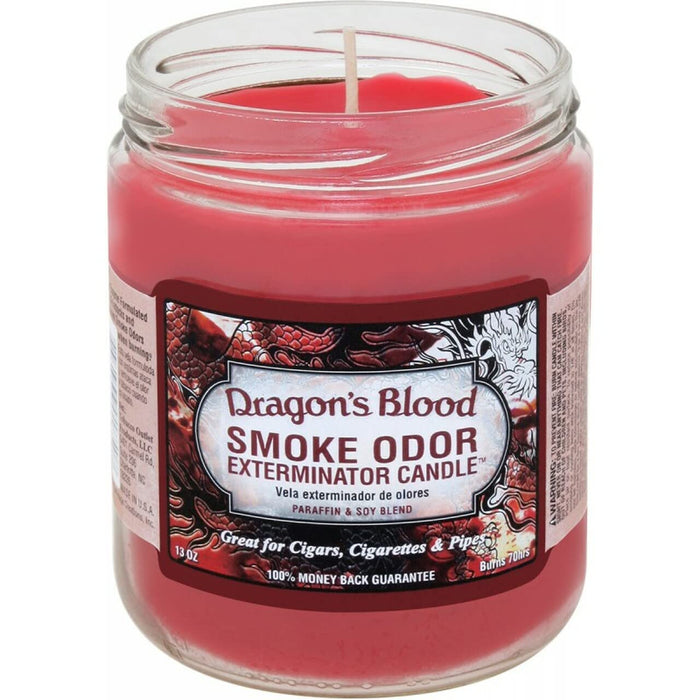 Smoke Odor Exterminator Candles - Dragon's Blood 13 oz Jar (3-Pack)