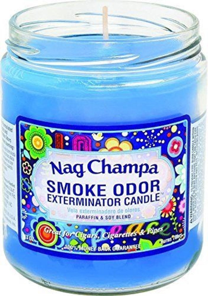 Smoke Odor Exterminator 13oz Jar Candle Nag Champa - Eliminates Odors