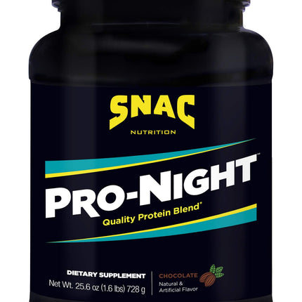 SNAC Pro-Night Quality Protein Blend for Nighttime Muscle Recovery - Chocolate