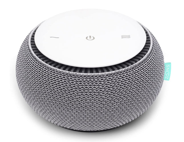 SNOOZ Smart White Noise Machine — Real Fan Inside, Non-Looping Sleep Aid