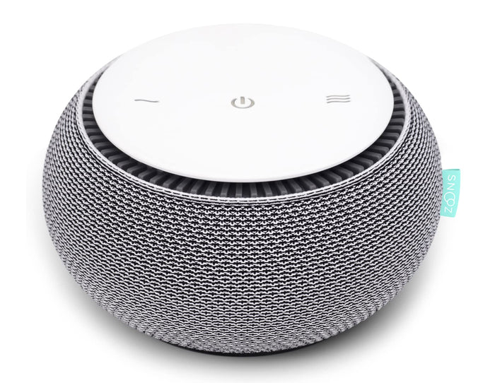 SNOOZ Smart White Noise Machine — Real Fan Inside, Non-Looping Sleep Aid