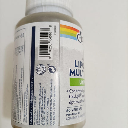 SOLARAY Liposomal Multivitamin for Men & Women – High Potency, Enhanced Absorption, 60 VegCaps