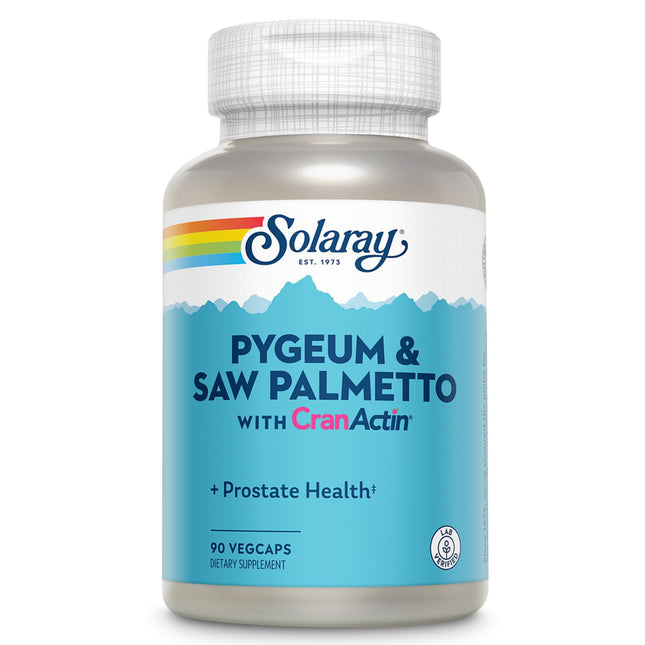 Solaray Pygeum & Saw Palmetto with Cranactin – Prostate Support, 90 Count