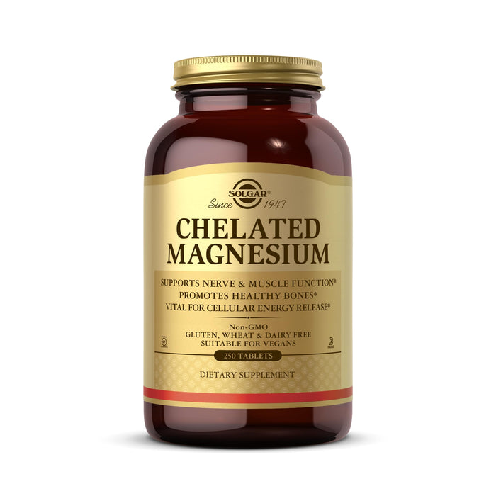 Solgar Chelated Magnesium - 250 Tablets | Supports Nerve & Muscle Function