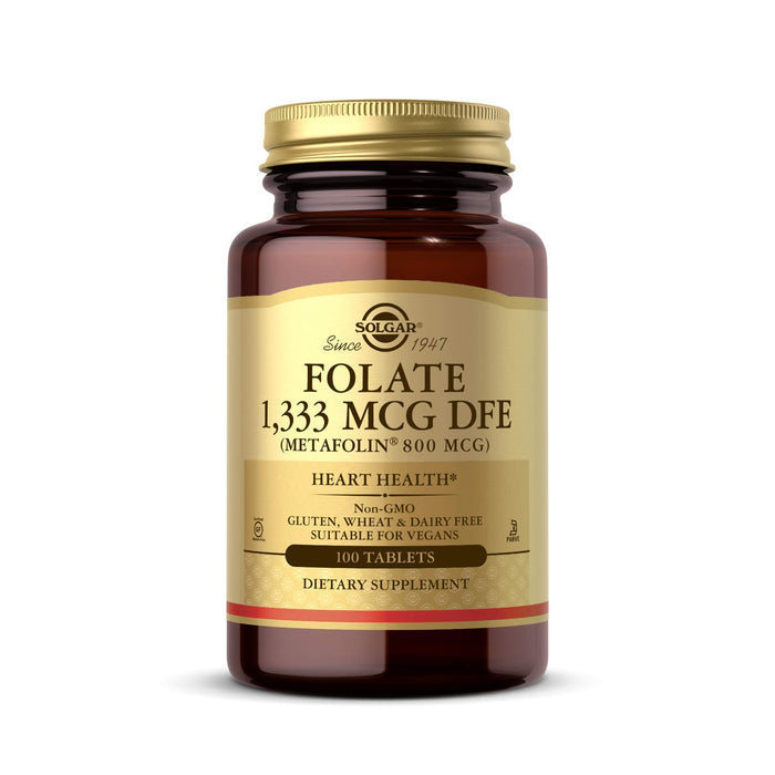 Solgar Folate 1333 MCG DFE Metafolin 800 mcg Tablets – 8 oz