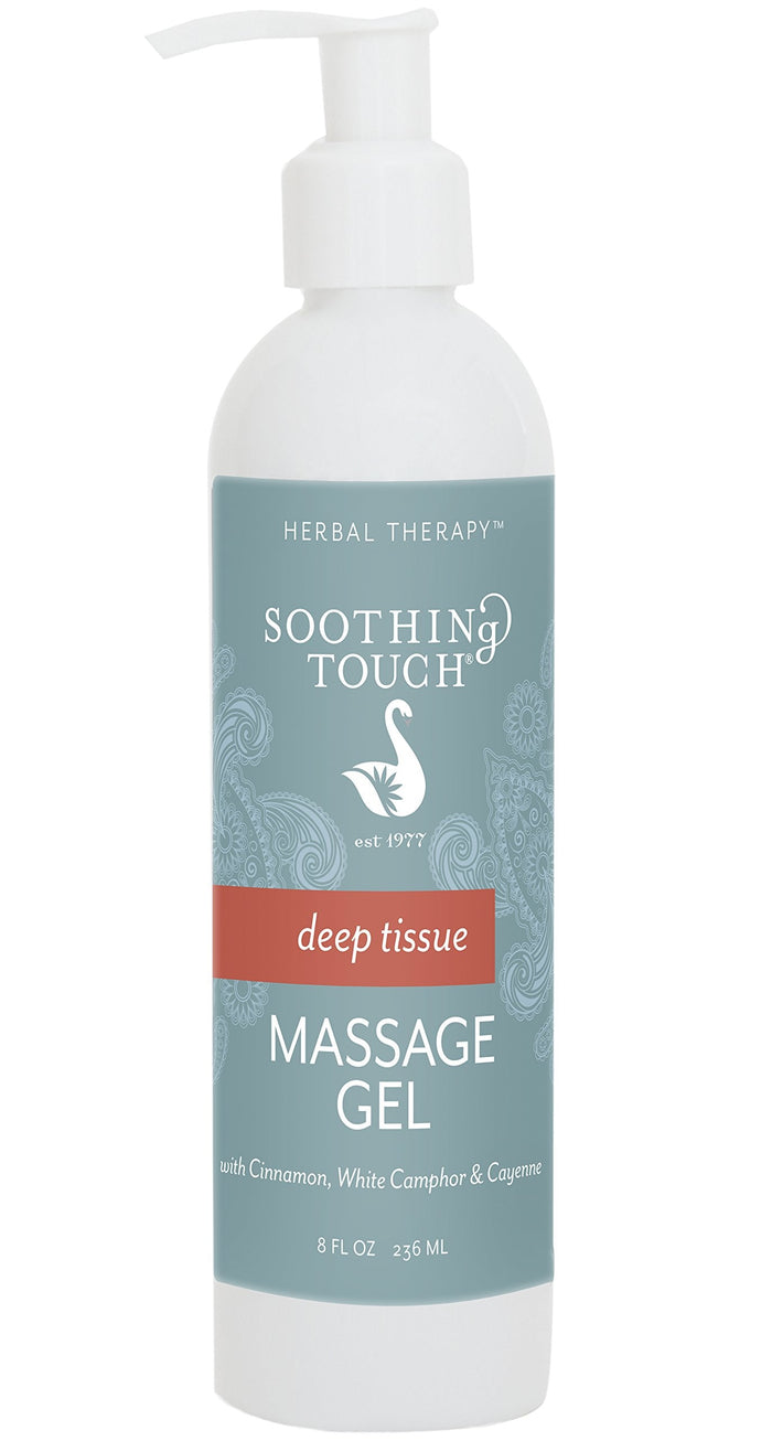 Soothing Touch Deep Tissue Massage Gel – Cayenne, Cinnamon & White Camphor, 8 Ounce
