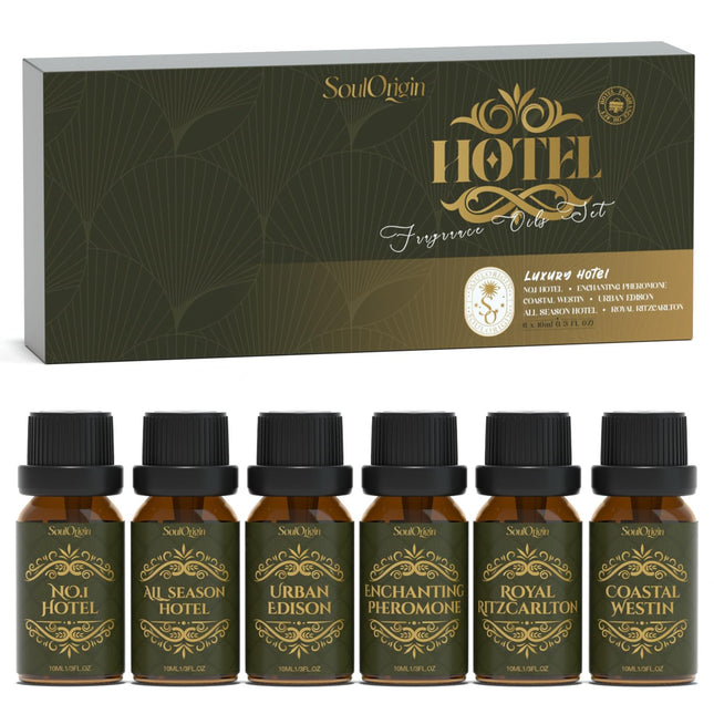 Soulorigin Hotel Diffuser Oils Gift Set - Luxury Fragrance Oils