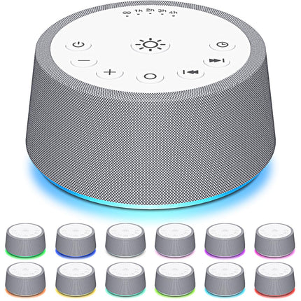 SoundLegend White Noise Sleep Machine — 30 Sounds, 32-Level Volume, 12 Night Lights, 5 Timers, Compact Travel Gift