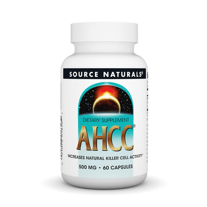 Source Naturals AHCC 500mg – 60 Capsules | Natural Killer Cell Support