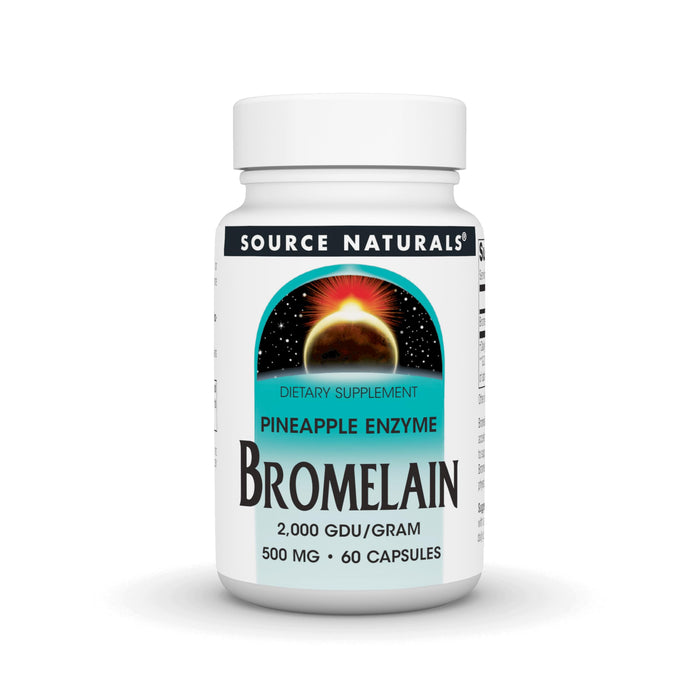 Source Naturals Bromelain 2000 GDU/gram - Pineapple Enzyme, 60 Capsules