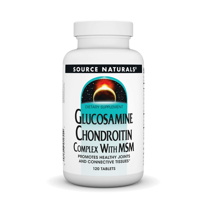 Source Naturals Glucosamine Chondroitin Complex with MSM – 120 Tablets