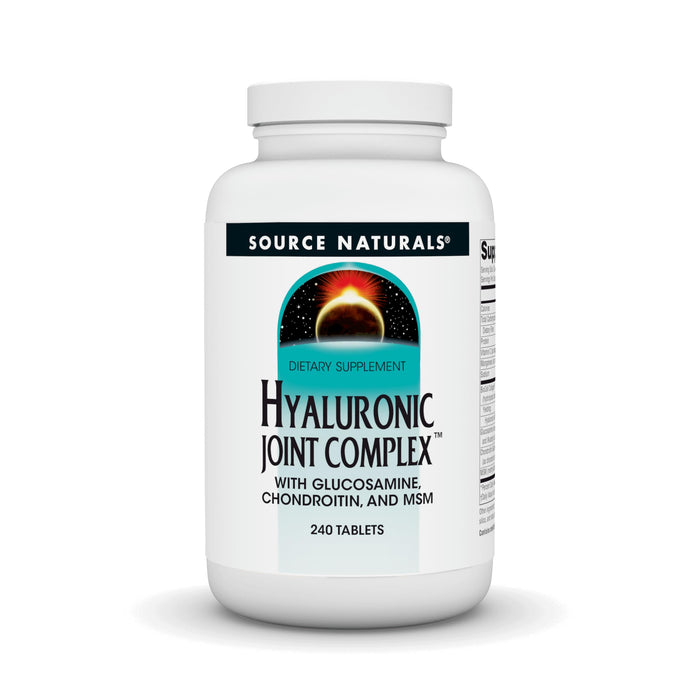 Source Naturals Hyaluronic Joint Complex with Glucosamine, Chondroitin & MSM Extra Strength - 240 Tablets