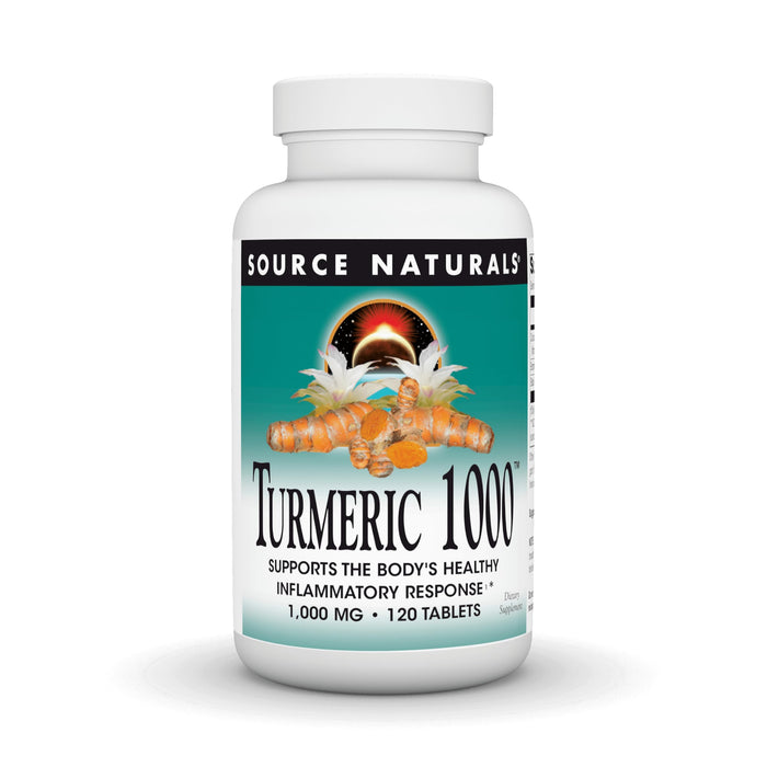 Source Naturals Turmeric 1000, Supports The Body’s Healthy Inflammatory Response*, 1,000mg - 120 Tablets