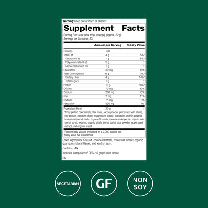 Standard Process SP Complete – Whole-Food Immune & Liver Support, Vegetarian Chocolate, 26 oz
