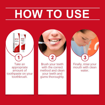 SP8 Toothpaste (2Pcs) SP-8 Probiotic Whitening – Ultra Whitening & Gum Protection