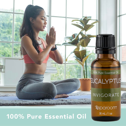 SpaRoom Aromatherapy Eucalyptus Essential Oil – Invigorate (100% Pure & Undiluted, 30 mL)