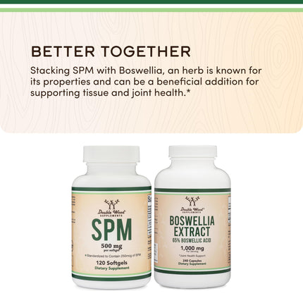 Double Wood SPM Max: 120 Softgels, 500mg | Specialized Pro-Resolving Mediators