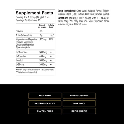 Spoken Nutrition Sleep Builder – Melatonin-Free Sleep Powder, 3 Magnesium Forms, Cherry Flavor, 30 Servings