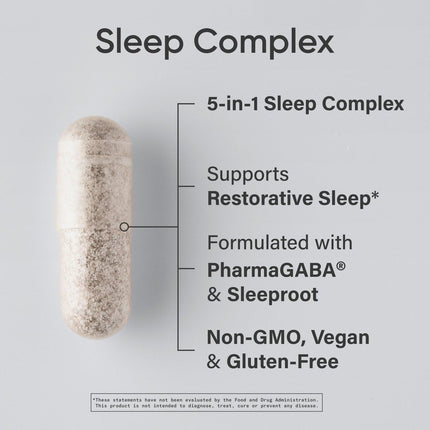 Sports Research Sleep Complex – Melatonin-Free Vegan Capsules (30 Servings)