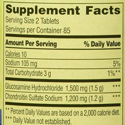 Spring Valley Glucosamine Chondroitin Triple Strength – 340 Tablets Twin Pack