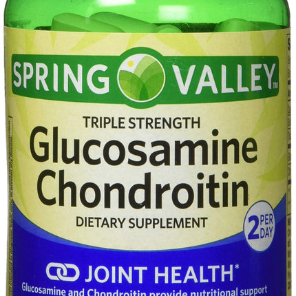 Spring Valley Glucosamine Chondroitin Triple Strength – 340 Tablets Twin Pack