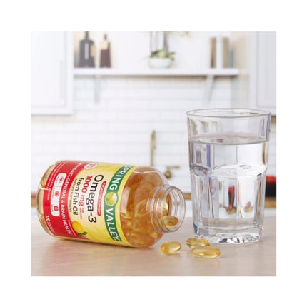 STS Home Spring Valley Omega-3 1000 mg Fish Oil Soft Gels – 120 Count