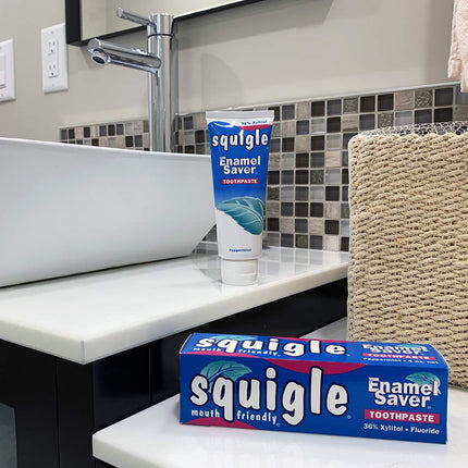 Squigle Enamel Saver Toothpaste (2 Pack) – Canker Sore Prevention & Treatment