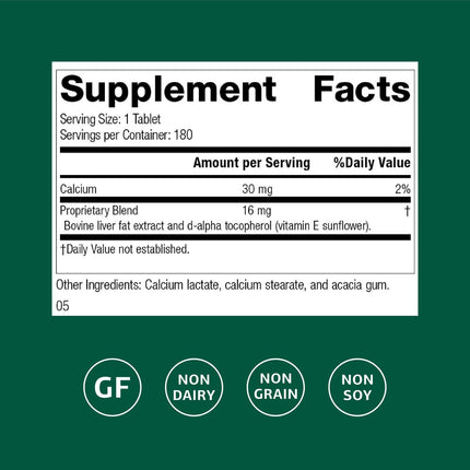 Standard Process Antronex – Liver Health Supplement | Gluten-Free, Non-Dairy, Non-Soy | 180 Tablets