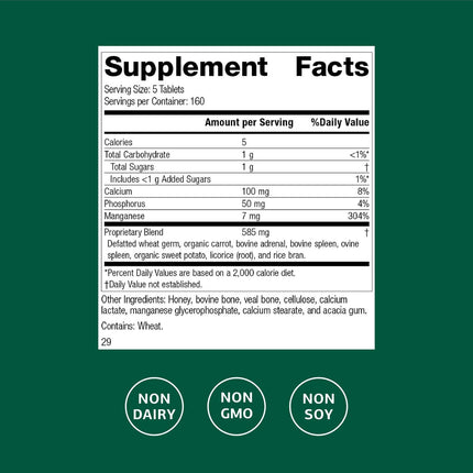 Bio-Dent Skeletal Health Dietary Supplement – 800 Tablets | Standard Process