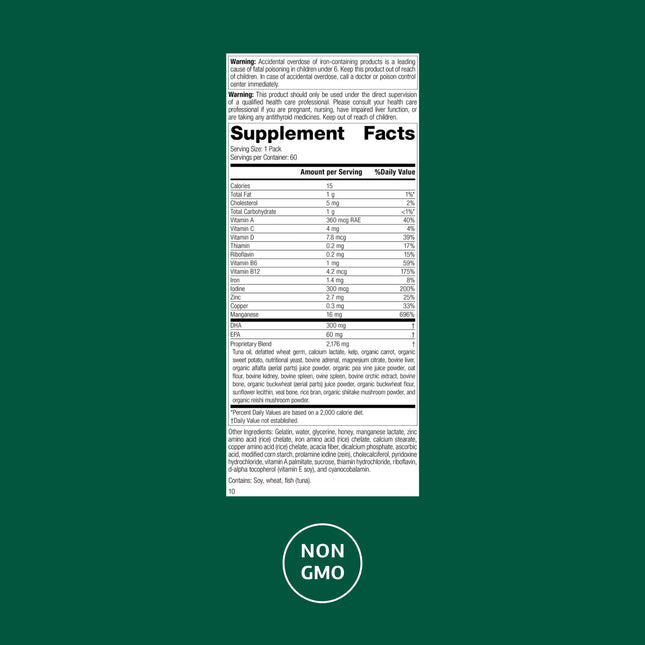 Standard Process General Health Pack – Daily Multivitamin & Mineral Supplement (60 Packs)