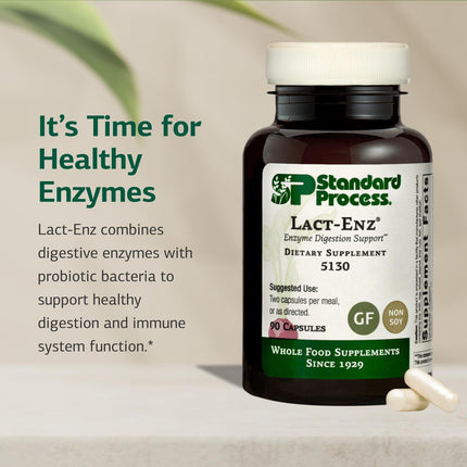 Standard Process Lact-ENZ – Whole Food Immune & Digestive Support, 90 Capsules